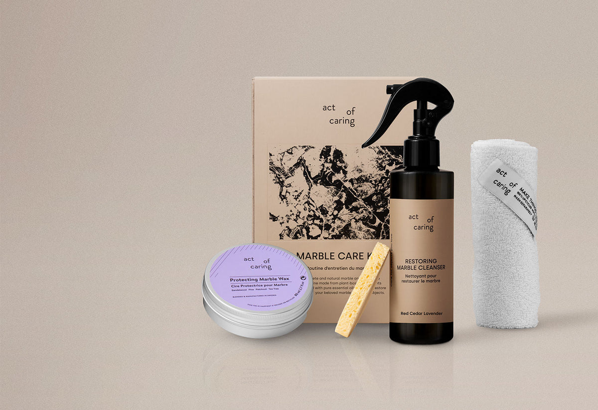 Marble + Fine Stone Care Kit, Act of caring