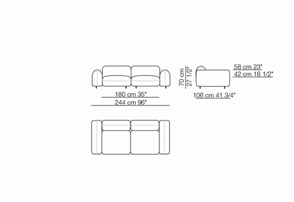 Tokio Sofa, Claesson koivisto rune, Arflex