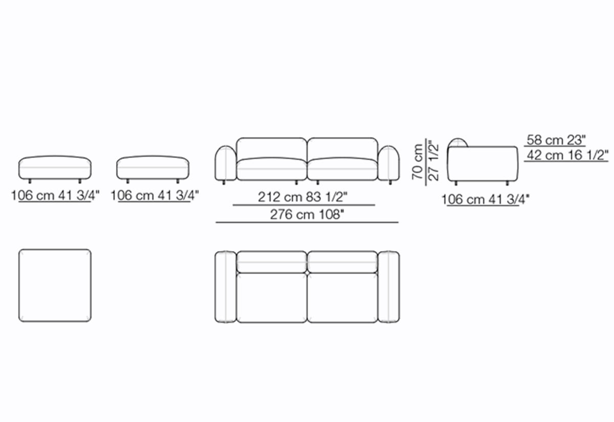 Tokio Sofa, Claesson koivisto rune, Arflex