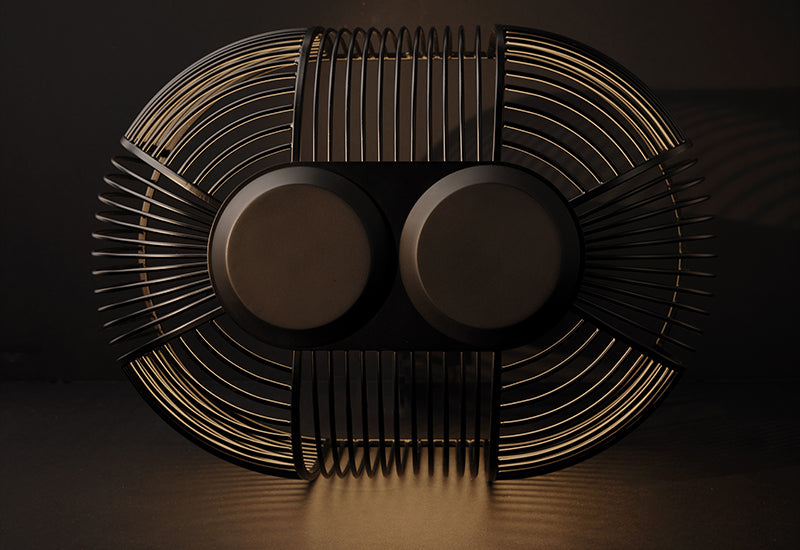 The Yasuke Table Lamp by Studio BrichetZiegler for DCW éditions, viewed from above.