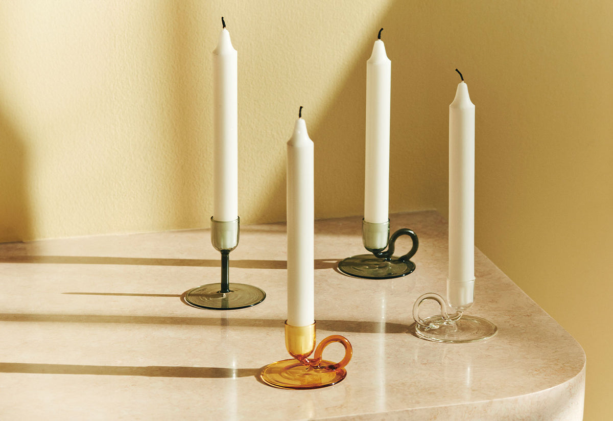Tiny Candleholder | Curved, Hay