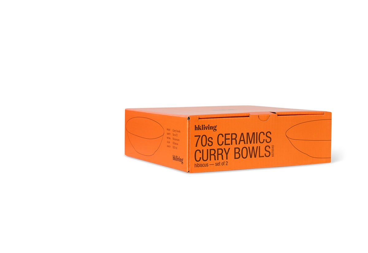 70s Curry Bowl Set | Hibiscus, Hkliving