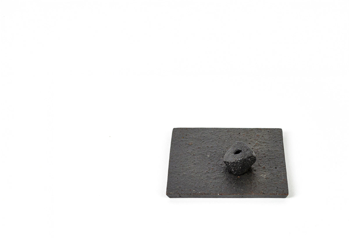 Kawara Ceramic Incense Holder Square, Kenkawai