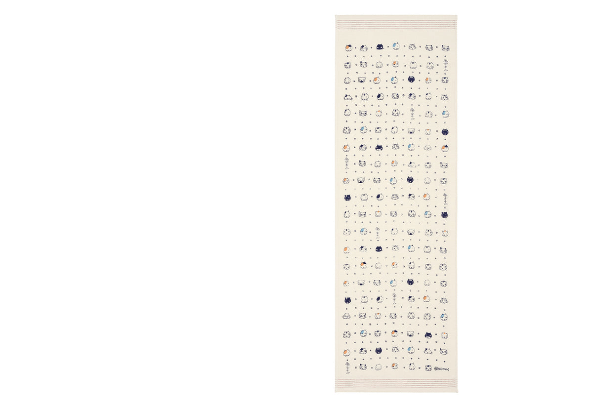 Tenugui Towel | Nuno Cat Face, Kenkawai
