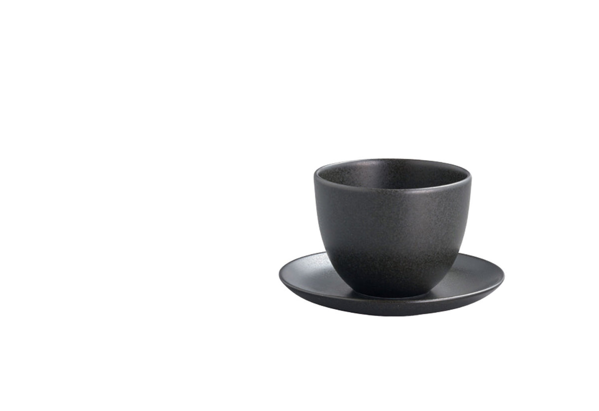 Pebble Porcelain Cup and Saucer, Kinto