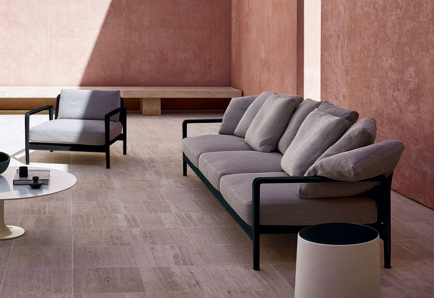 Lissoni Outdoor Sofa | Three-Seater
