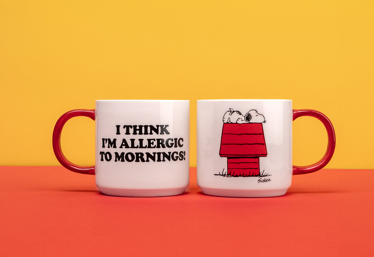 Peanuts Allergic to Mornings Mug, Magpie