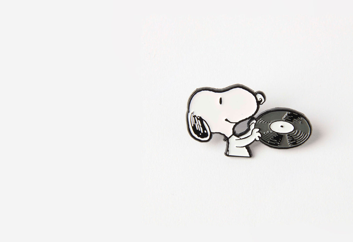 Snoopy Records Enamel Pin, Magpie