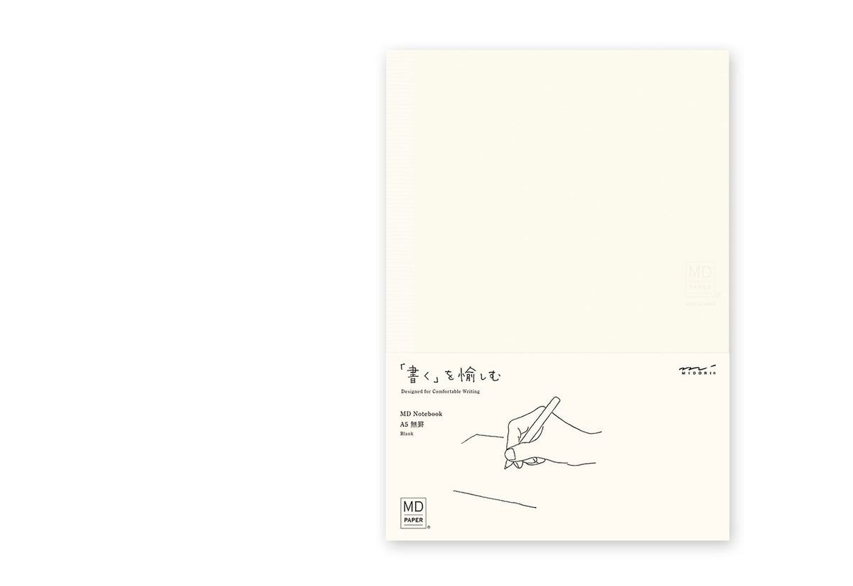 MD A5 Blank Notebook, Midori