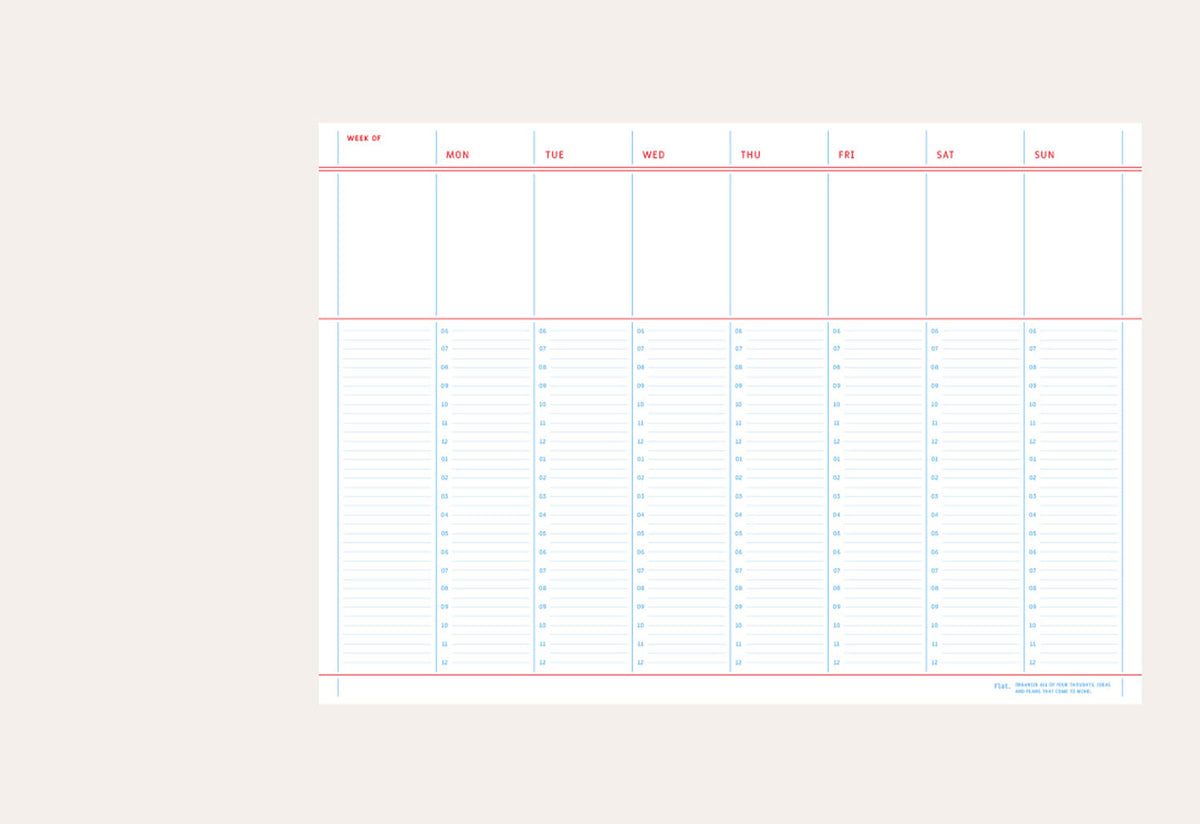 Weekly Planner A4, Paperian