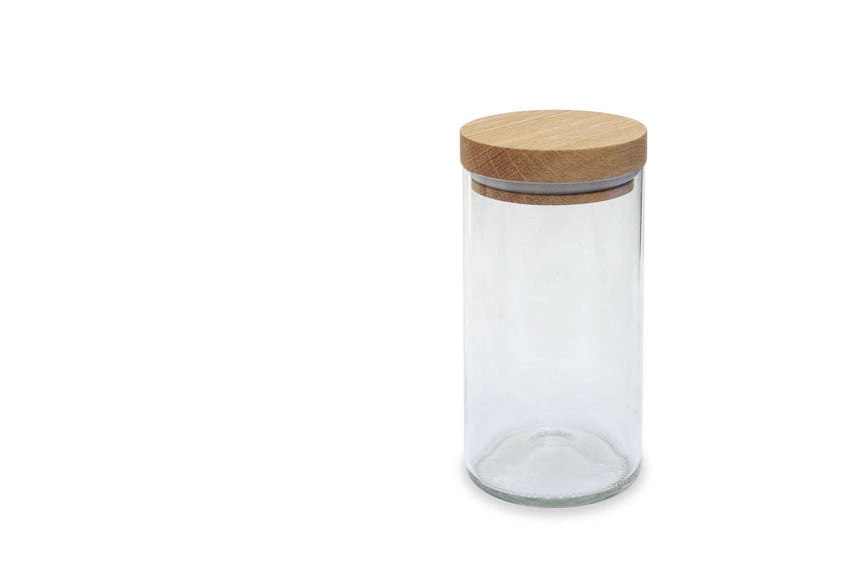 Glass Storage Jar, Side by side