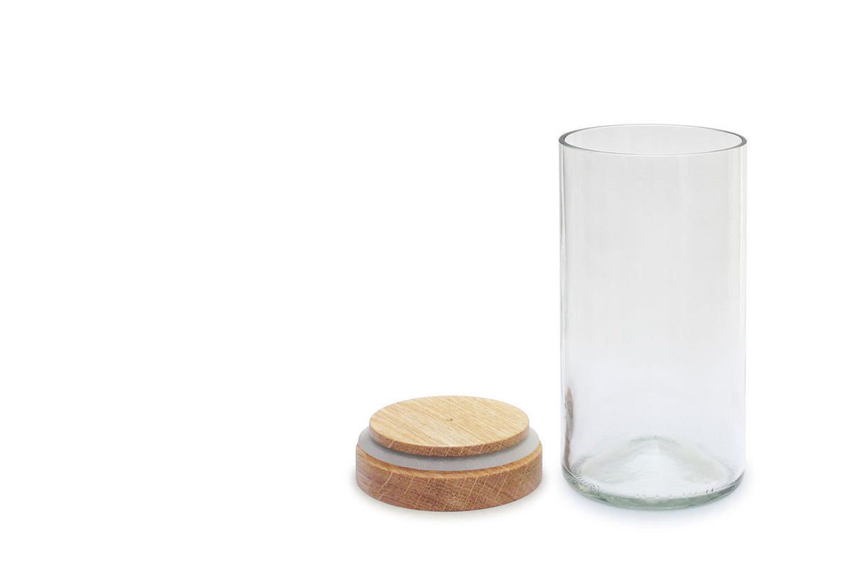 Glass Storage Jar, Side by side