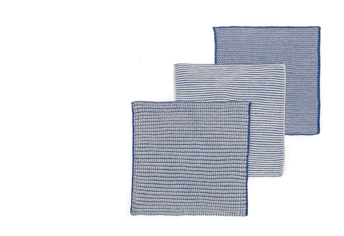 Cobalt Textured Dishcloths, Sophie home