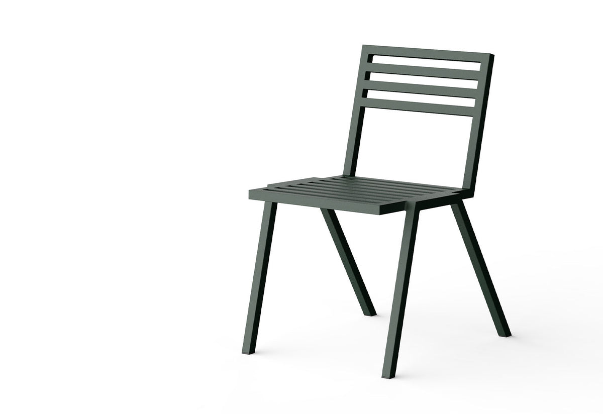 19 Outdoors Stacking Chair, Butterfield brothers, Nine