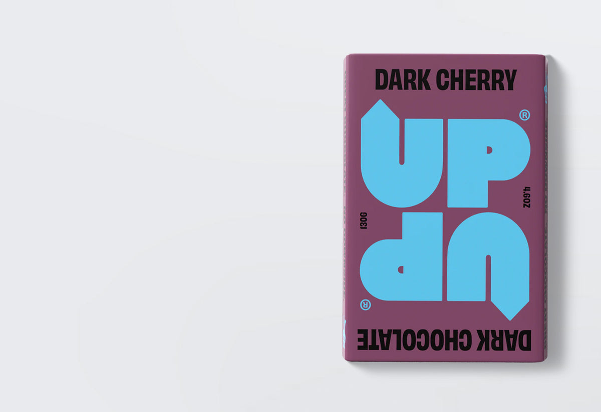 Dark Cherry Chocolate Bar, Up-up