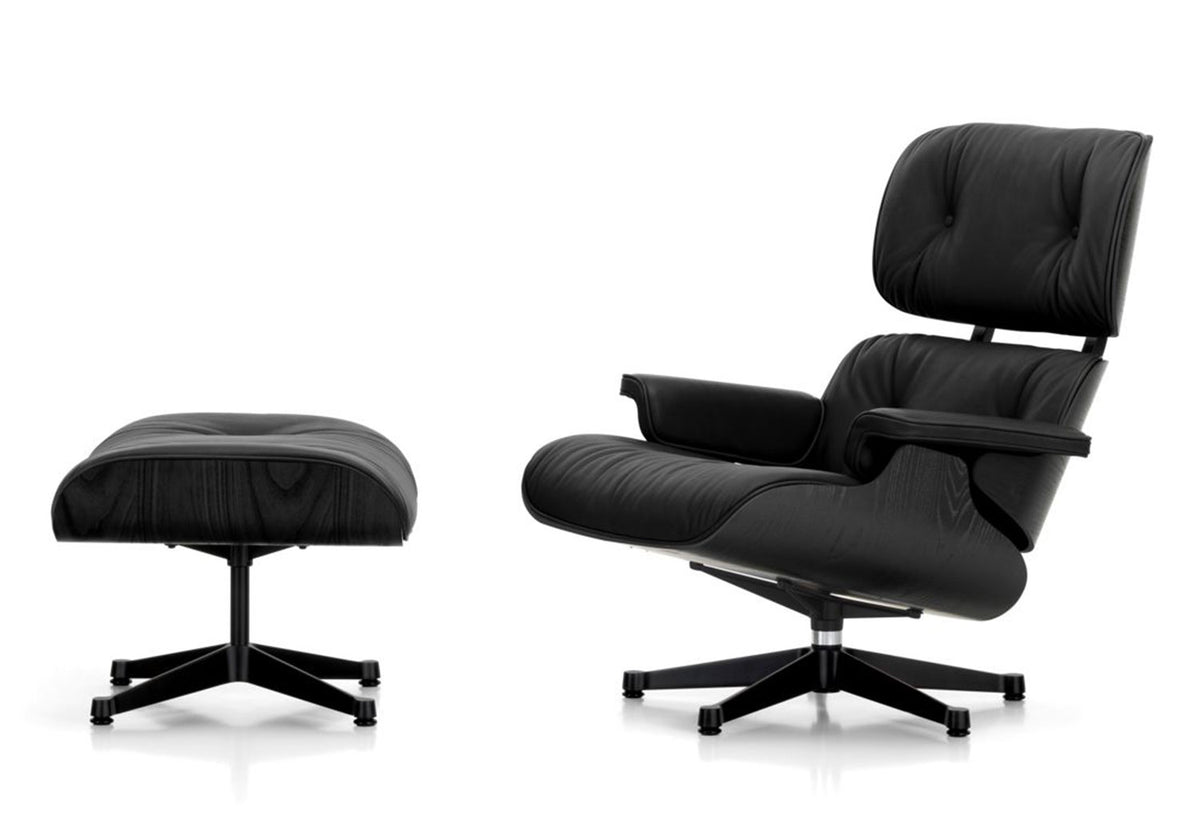 Eames Lounge Chair + Ottoman | Black Chestnut, Charles and ray eames, Vitra