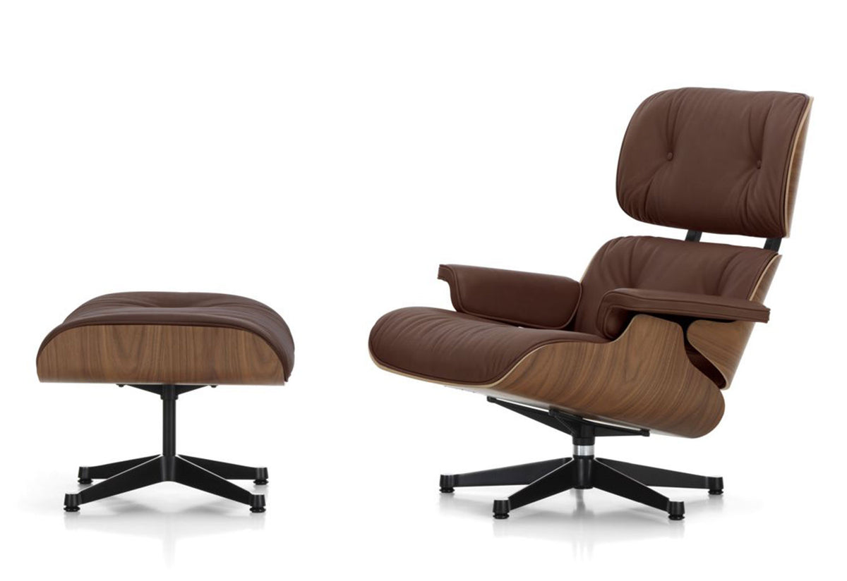 Eames Lounge Chair + Ottoman | Natural Walnut, Charles and ray eames, Vitra