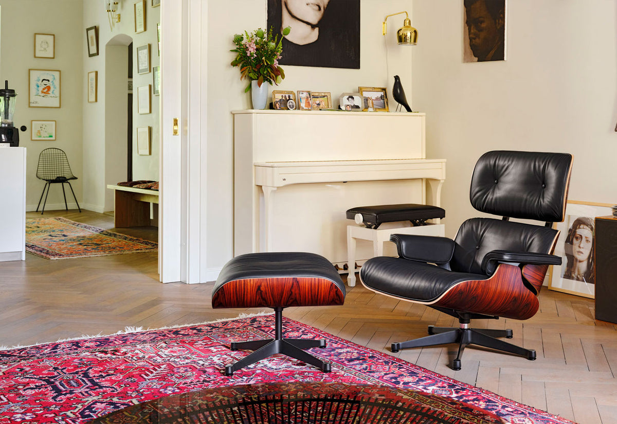 Eames Lounge Chair + Ottoman | Santos Palisander, Charles and ray eames, Vitra