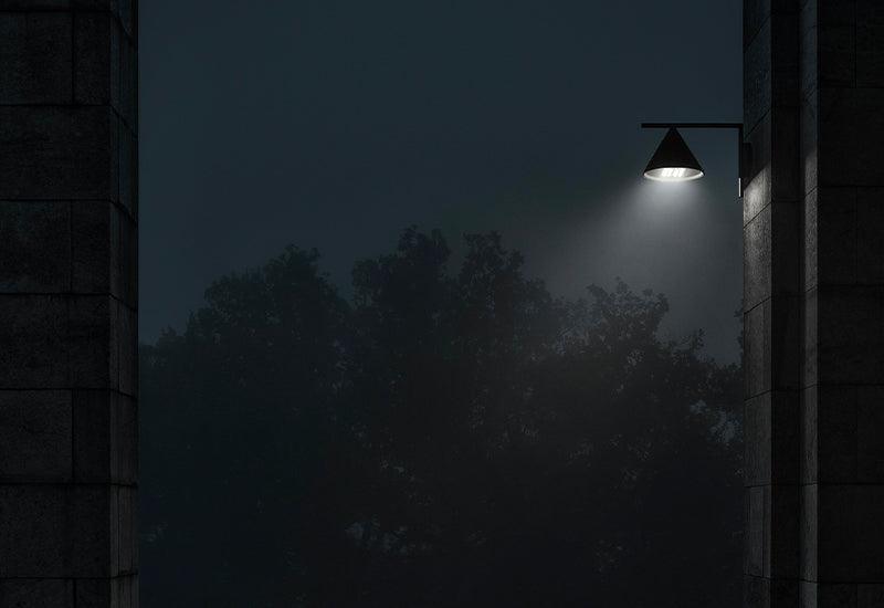 A Captain Flint Wall light in an outdoor space.