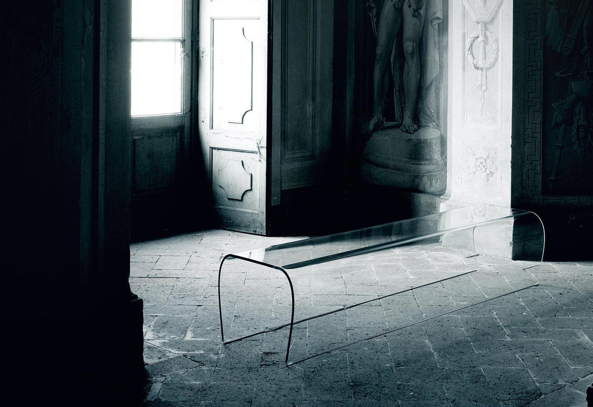 Bent Glass Bench, Naoto fukasawa, Glas italia
