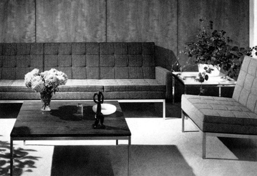 Florence Knoll three-seat sofa, 1954