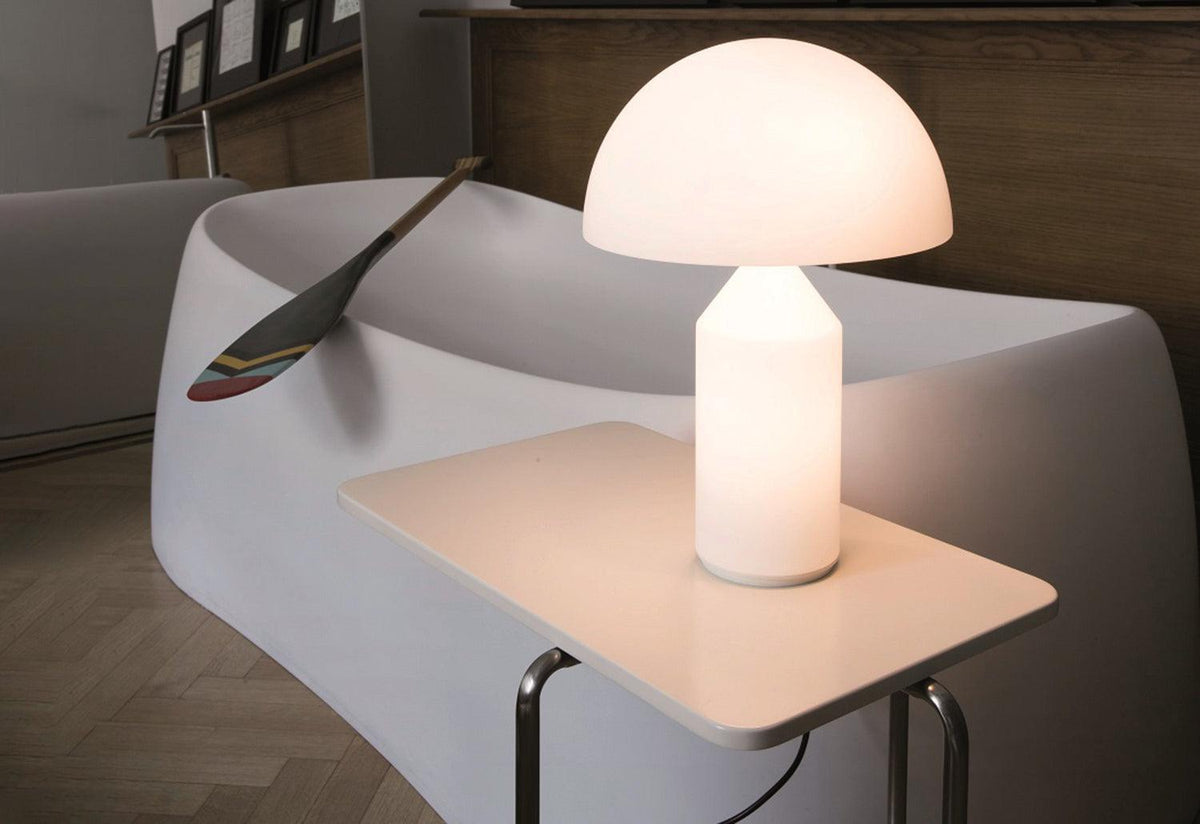 Atollo Glass Table Lamp, Vico magistretti, Oluce