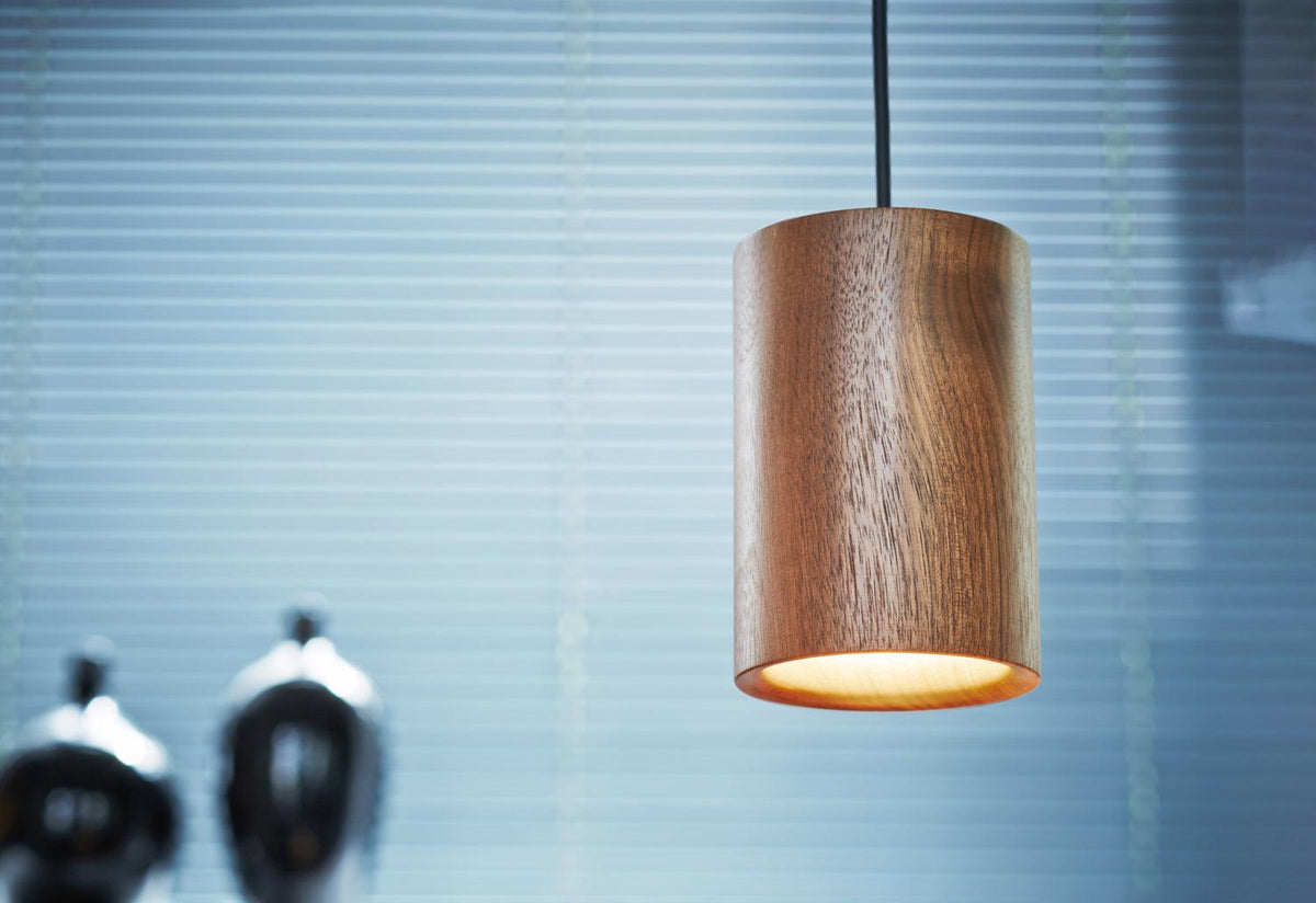Solid Cylinder Wood Pendant, Terence woodgate, Case furniture