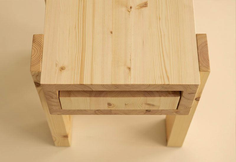 The top of the 003 Stilts Side Table. Designed by Philippe Malouin for Vaarnii.