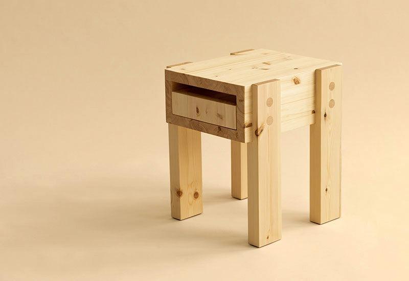 The 003 Stilts Side Table designed by Philippe Malouin for Vaarnii.