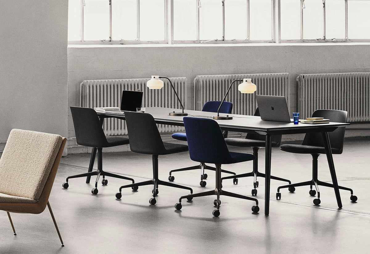 Rely Swivel Chair | Castors | Upholstered Seat, Hee welling, Andtradition