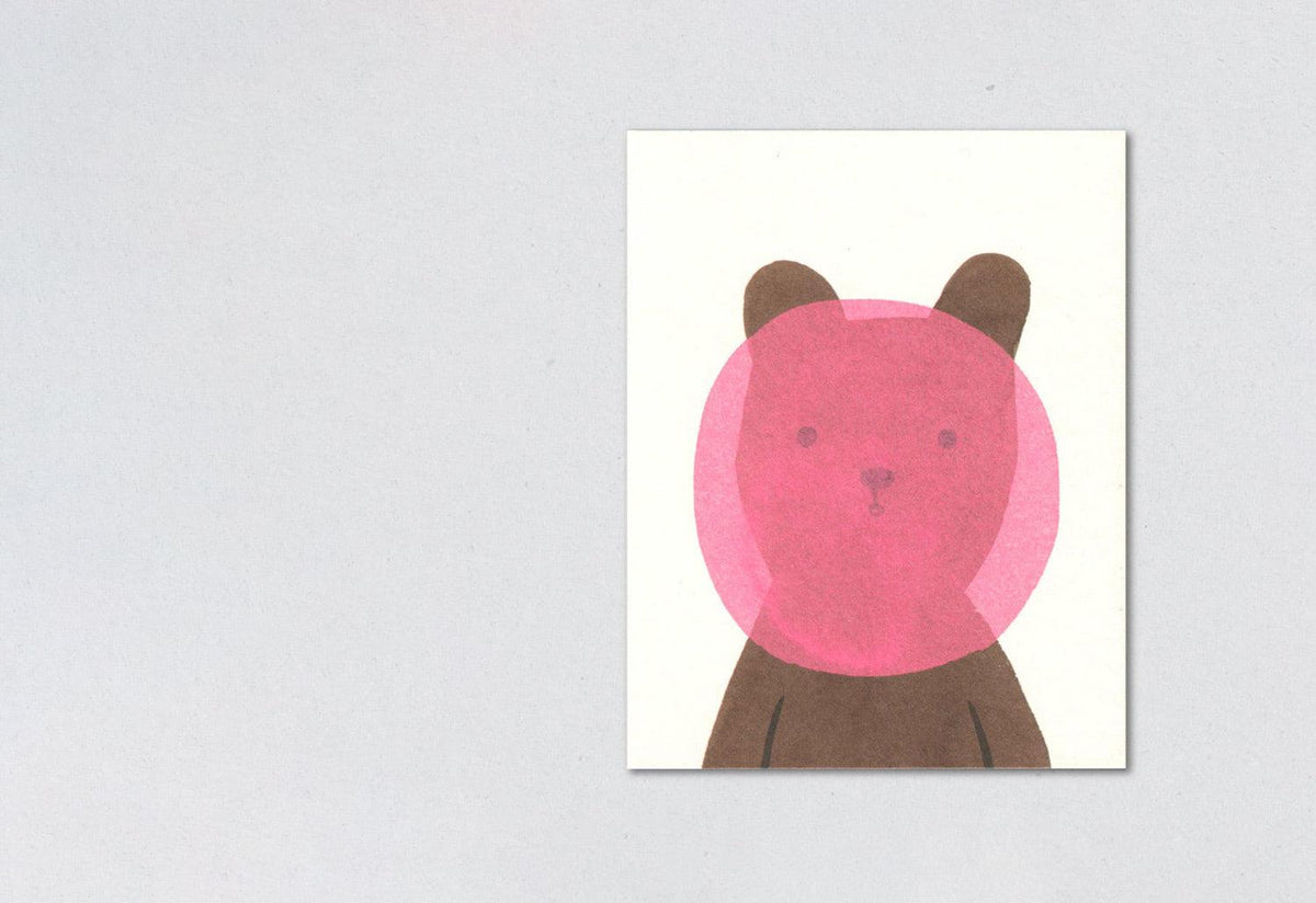 Bubblegum Bear card, Lisa jones