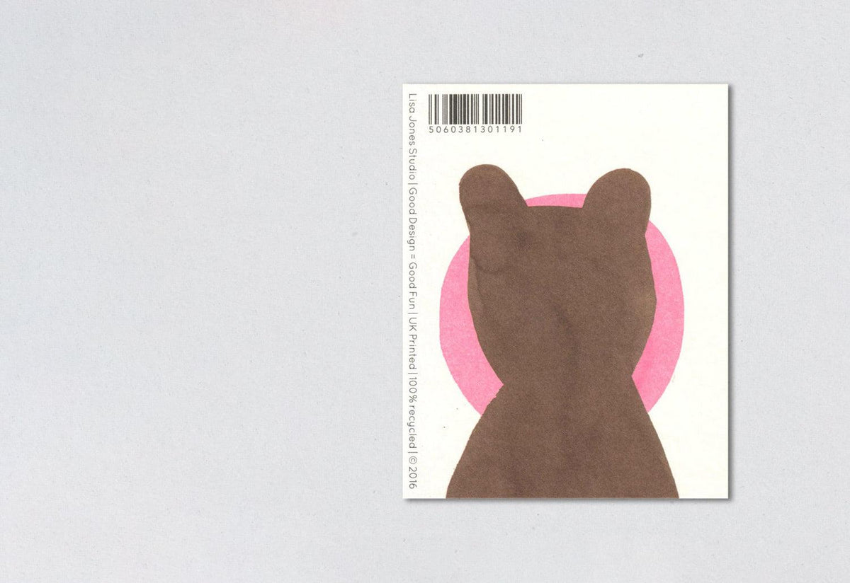 Bubblegum Bear card, Lisa jones