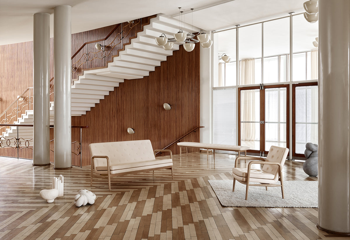 Foyer VLA75 Bench, Vilhelm lauritzen, Carl hansen and son