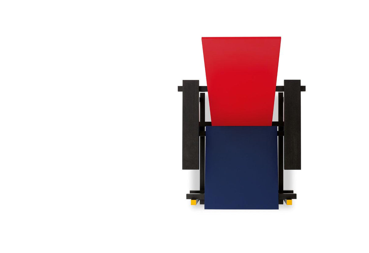 635 Red and Blue Lounge Chair, Gerrit t rietveld, Cassina