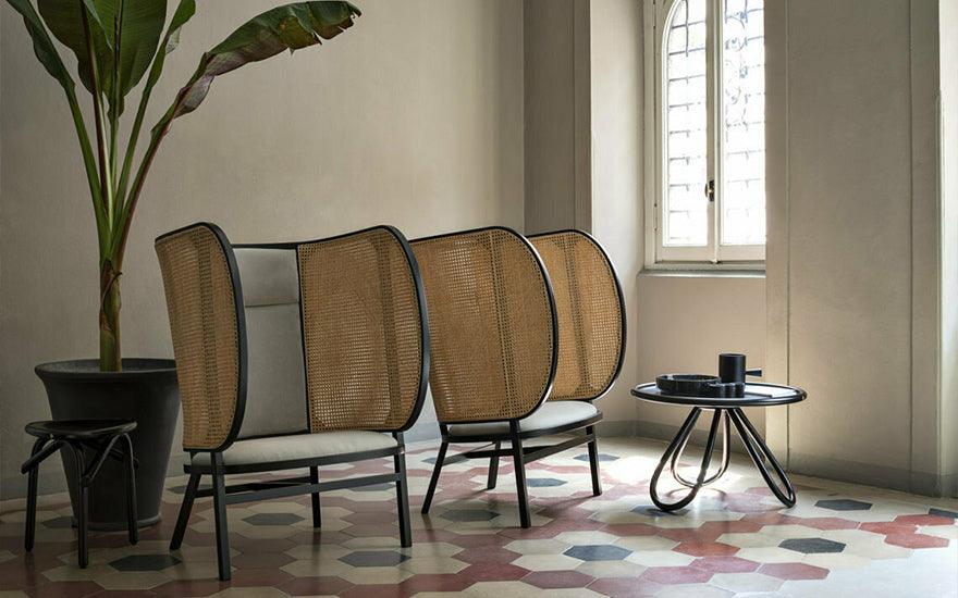 gtv arch coffee table in black stained