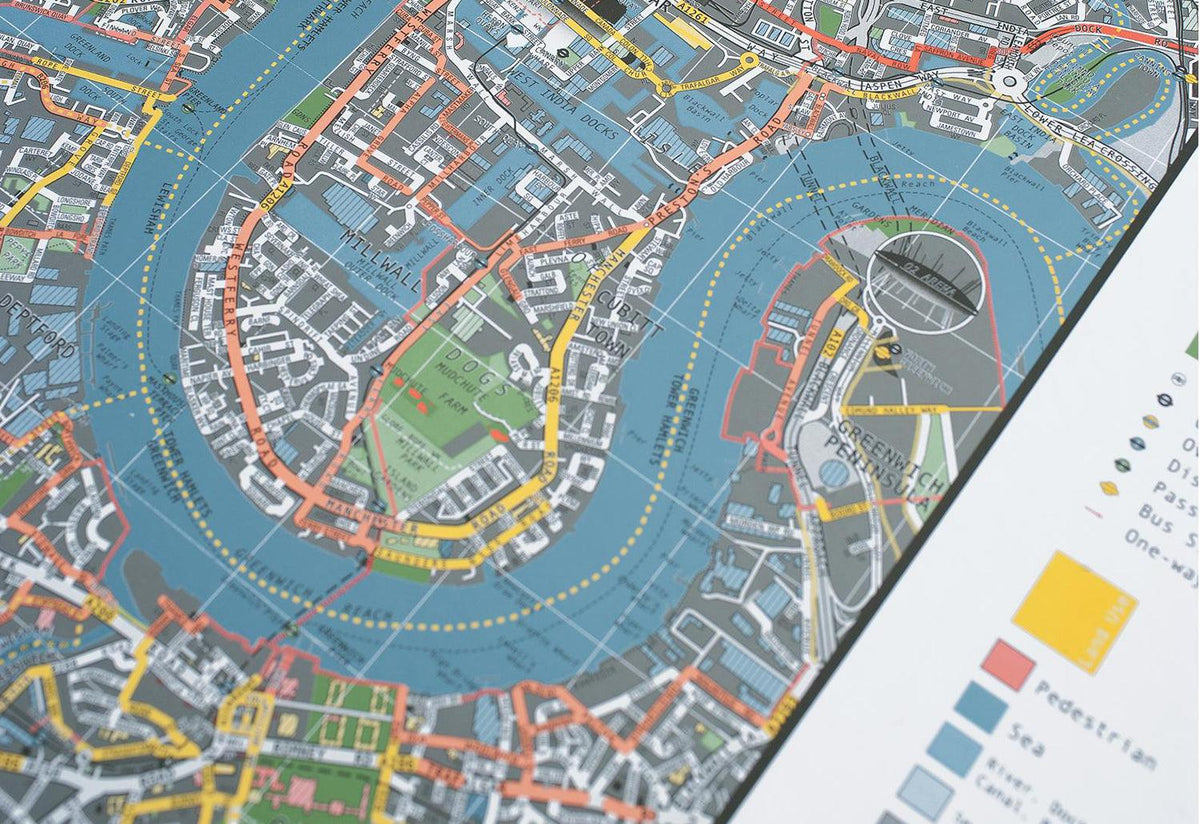 Large London Map, Marcus kirby, Future mapping co