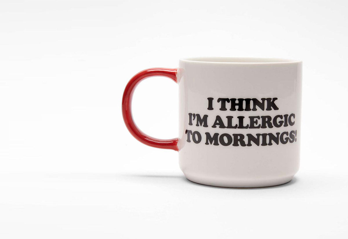 Peanuts Allergic to Mornings Mug, Magpie