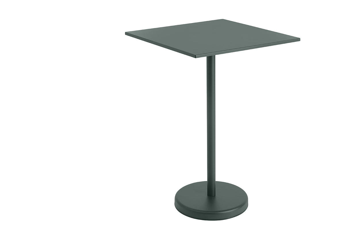 Linear Steel Café Table | Square, Thomas bentzen, Muuto