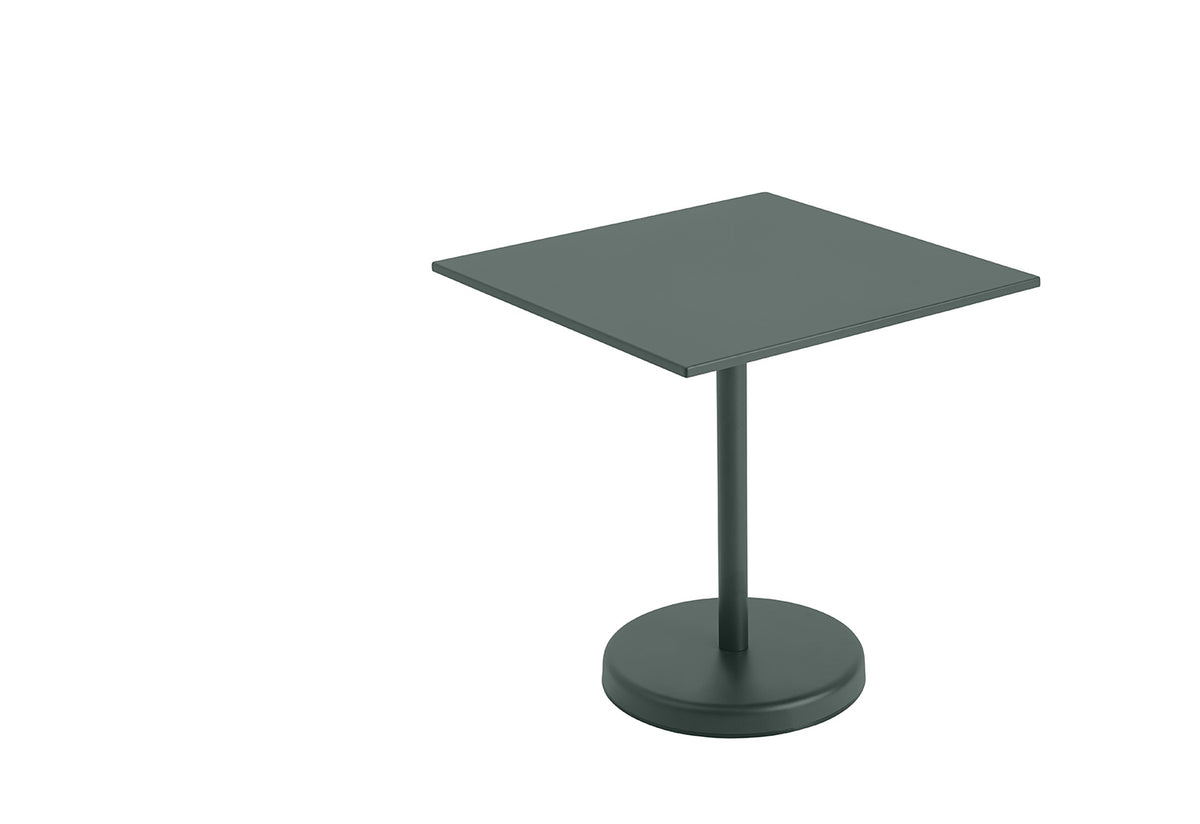 Linear Steel Café Table | Square, Thomas bentzen, Muuto