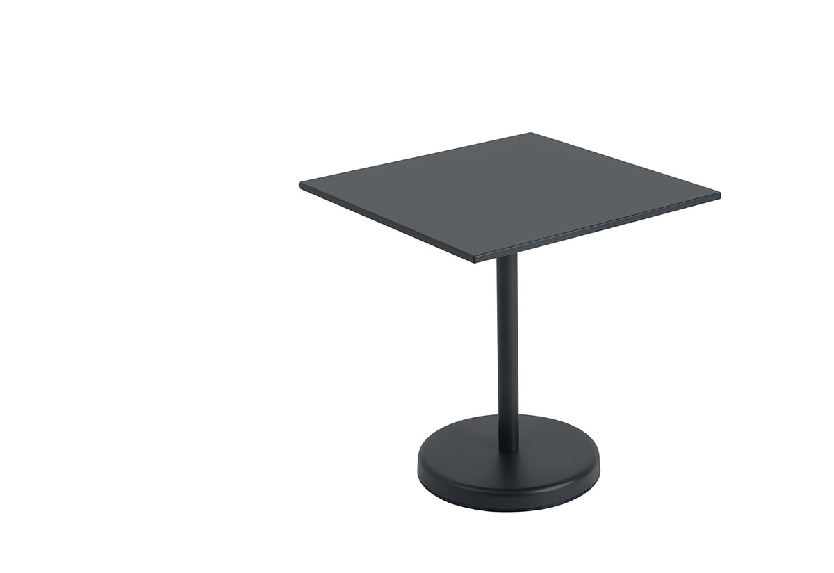 Linear Steel Café Table | Square, Thomas bentzen, Muuto