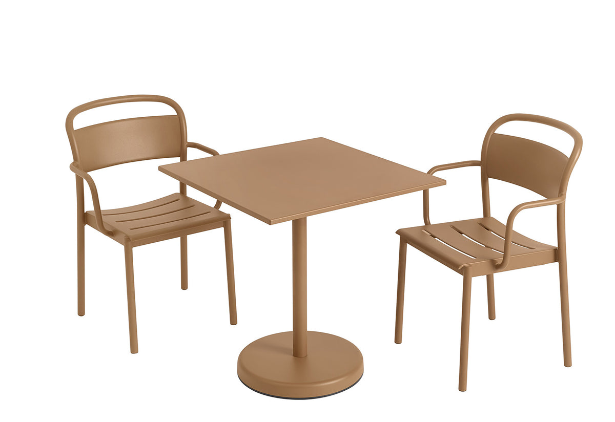 Linear Steel Café Table | Square, Thomas bentzen, Muuto