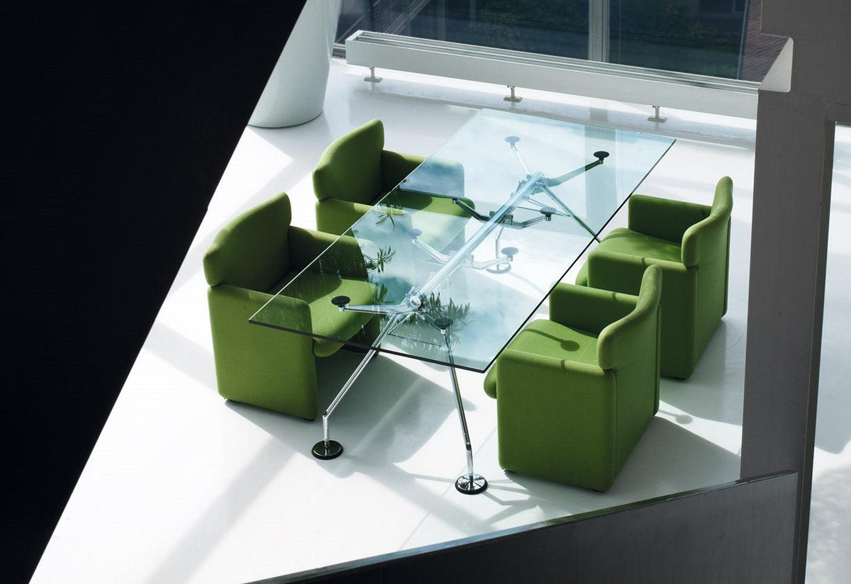 Nomos Rectangular Table, Norman foster, Tecno