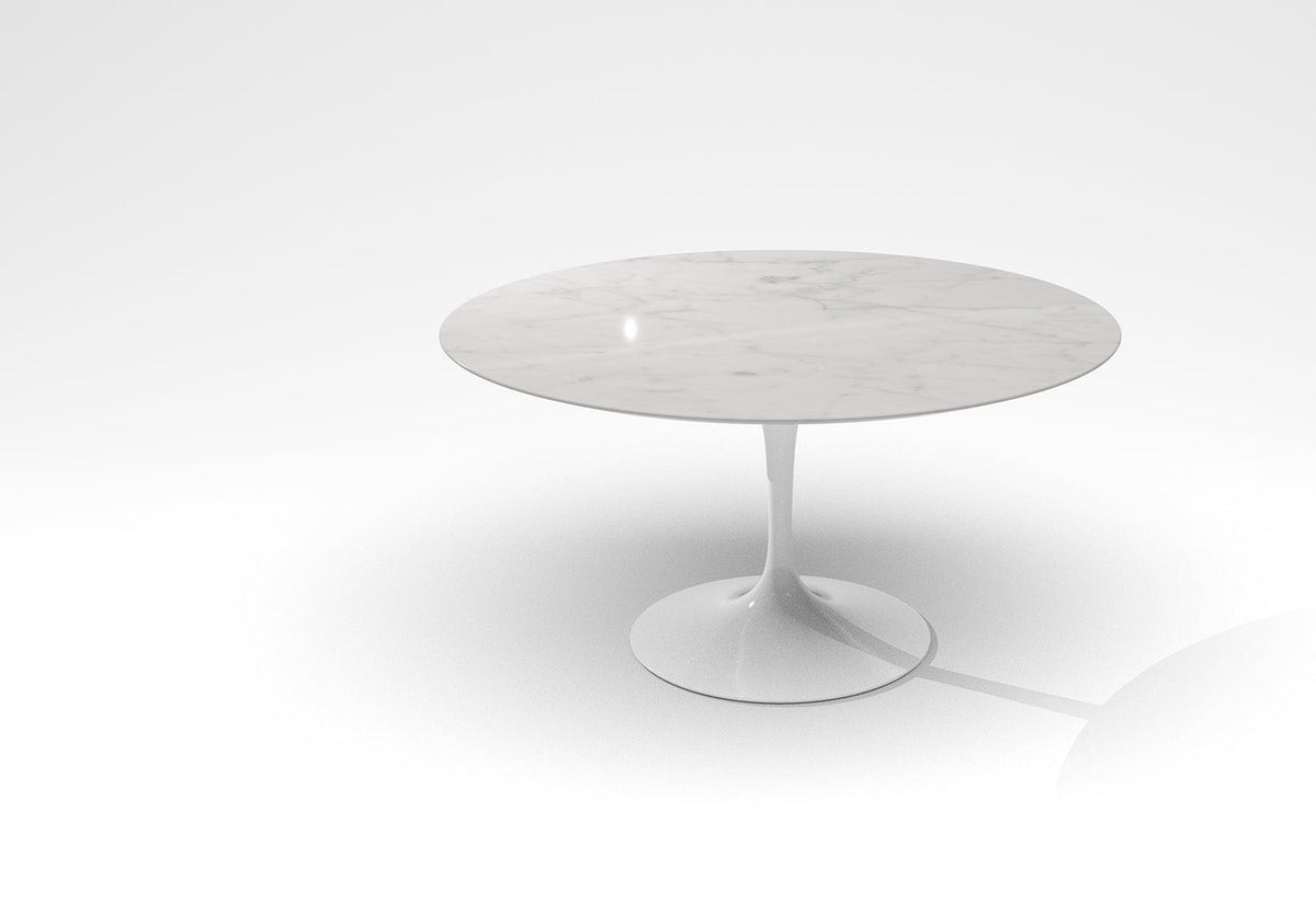 Tulip Round Dining Table - White Base, Eero saarinen, Knoll