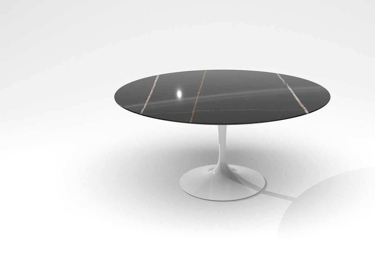 Tulip Dining Table | Round | White Base, Eero saarinen, Knoll