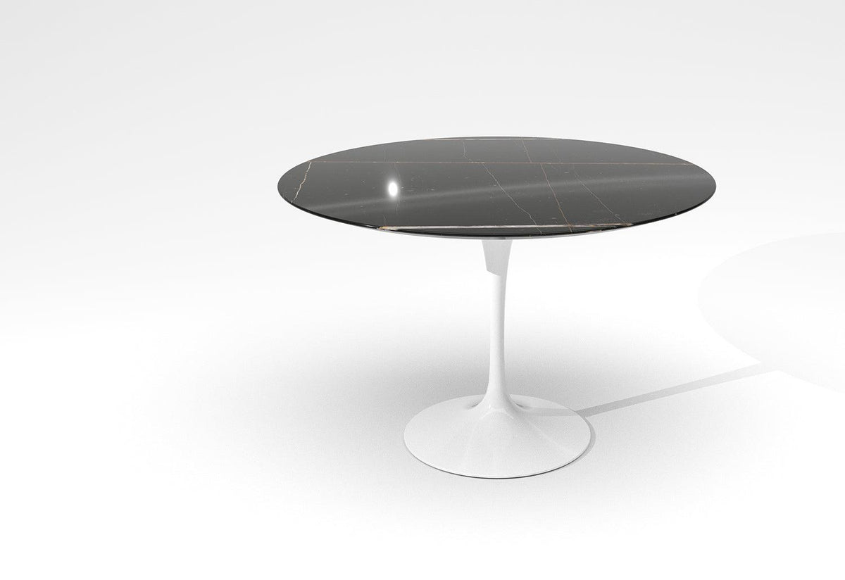 Tulip Round Dining Table - White Base, Eero saarinen, Knoll