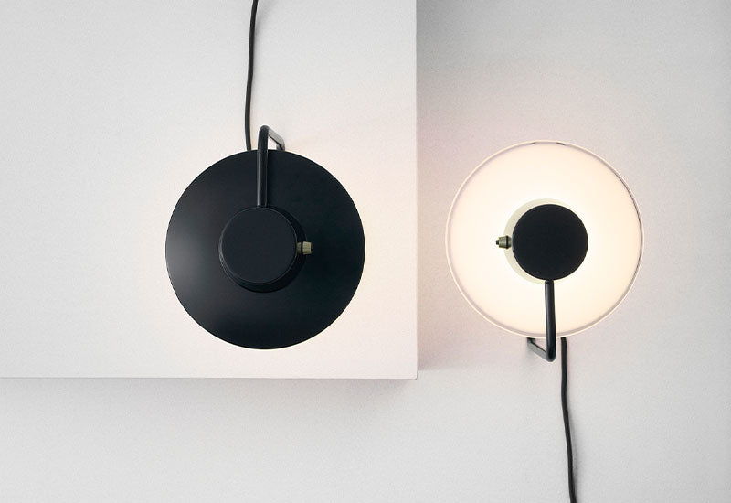 Top view of the AJ Oxford Table lamp by Arne Jacobsen for Louis Poulsen.