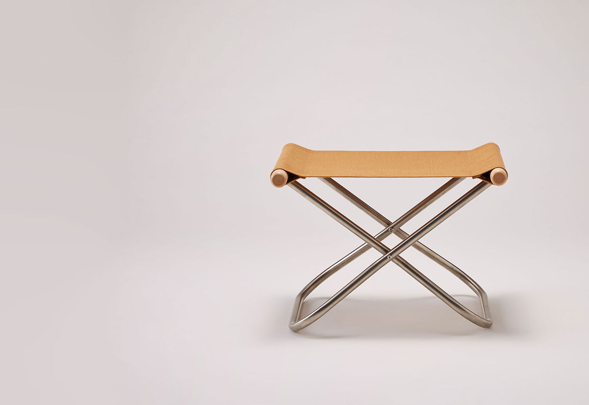 Nychair X ottoman, beech - white | Finnish Design Shop