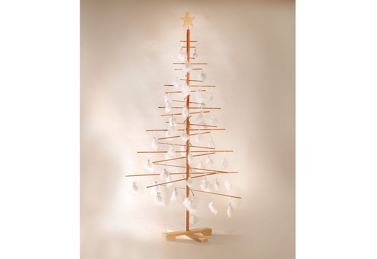 Wooden Tree with Star