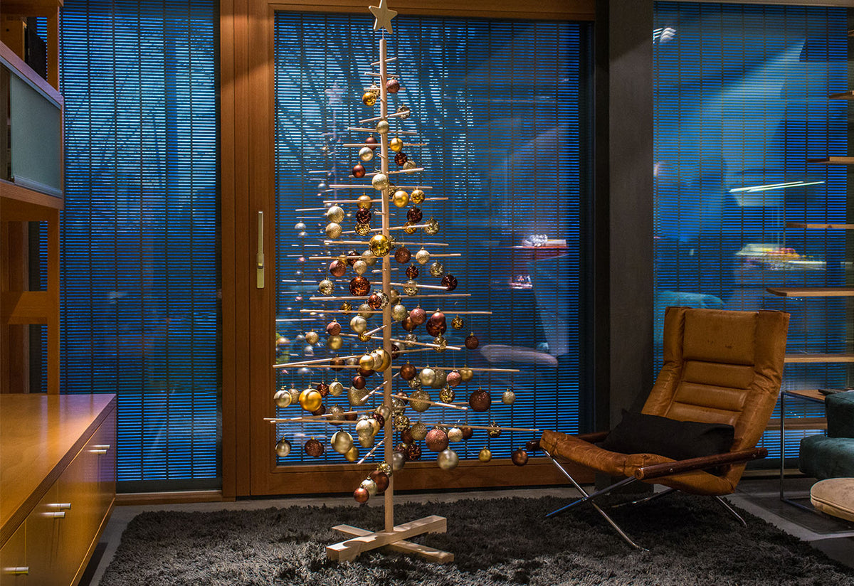 Wooden Tree with Star