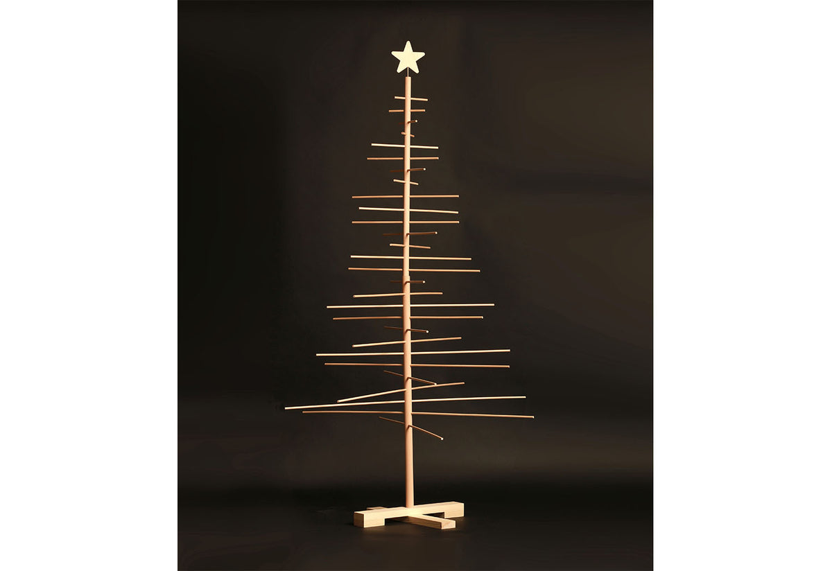 Wooden Tree with Star
